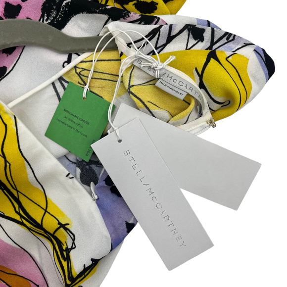 Stella McCartney Louisa Horse Print Blouse Top Long Sleeve Size 36 NWT - Picture 12 of 16